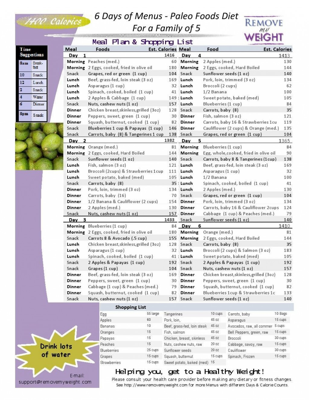 1400 Calorie Sample Meal Plan Pdf Addictionary