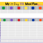 21 Day Fix Printable Meal Planner That Are Canny Miles Blog