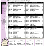 500 Calories A Day To Lose Weight HCG Plan Printable Menu