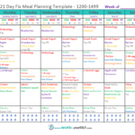 Body For Life Meal Plan Spreadsheet Throughout 21 Day Fix