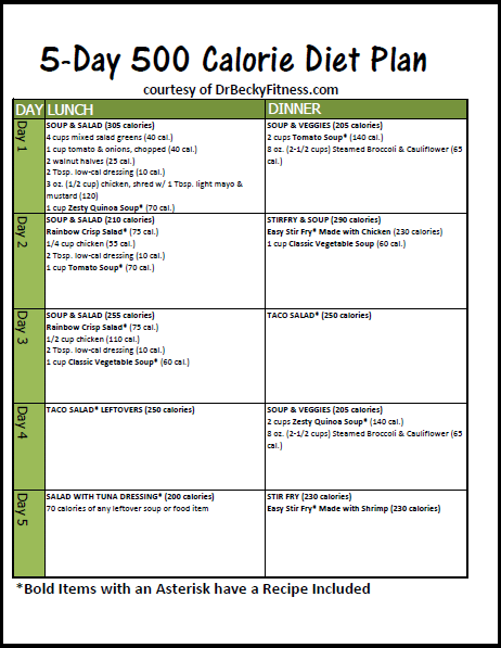 Calorie Diet And Meal Plan Eat This Much 500 Calorie A 