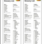 Dash Diet Grocery List Diet Grocery Lists Dash Diet