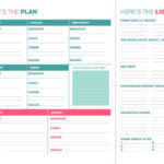 Downloadable Weekly Meal Planner With By