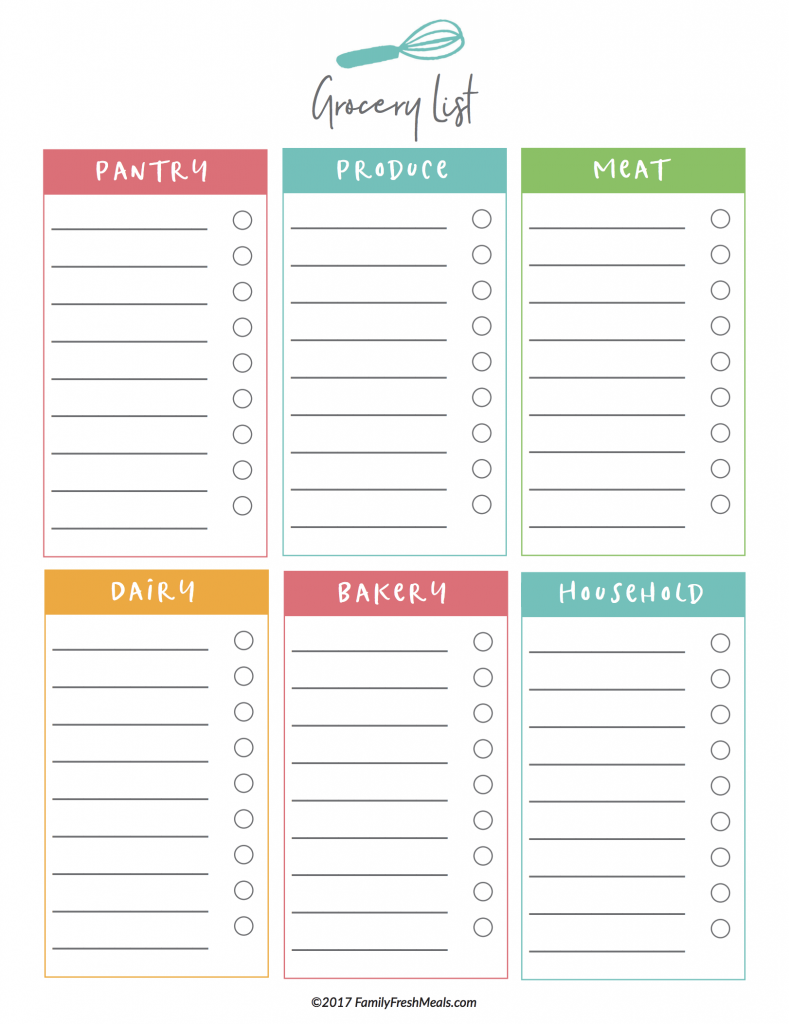 Free Meal Plan Printables Meal Planning Printable Meal 