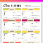 Free Printable Fitness Planner Meal And Fitness Tracker