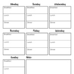 Free Printable Menu Planner Sheet Southern Plate