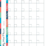 Meal Planning Calendar Printable In 2020 Meal Planning