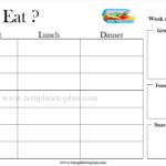 Weekly Meal Planner Template Archives Template To Plan