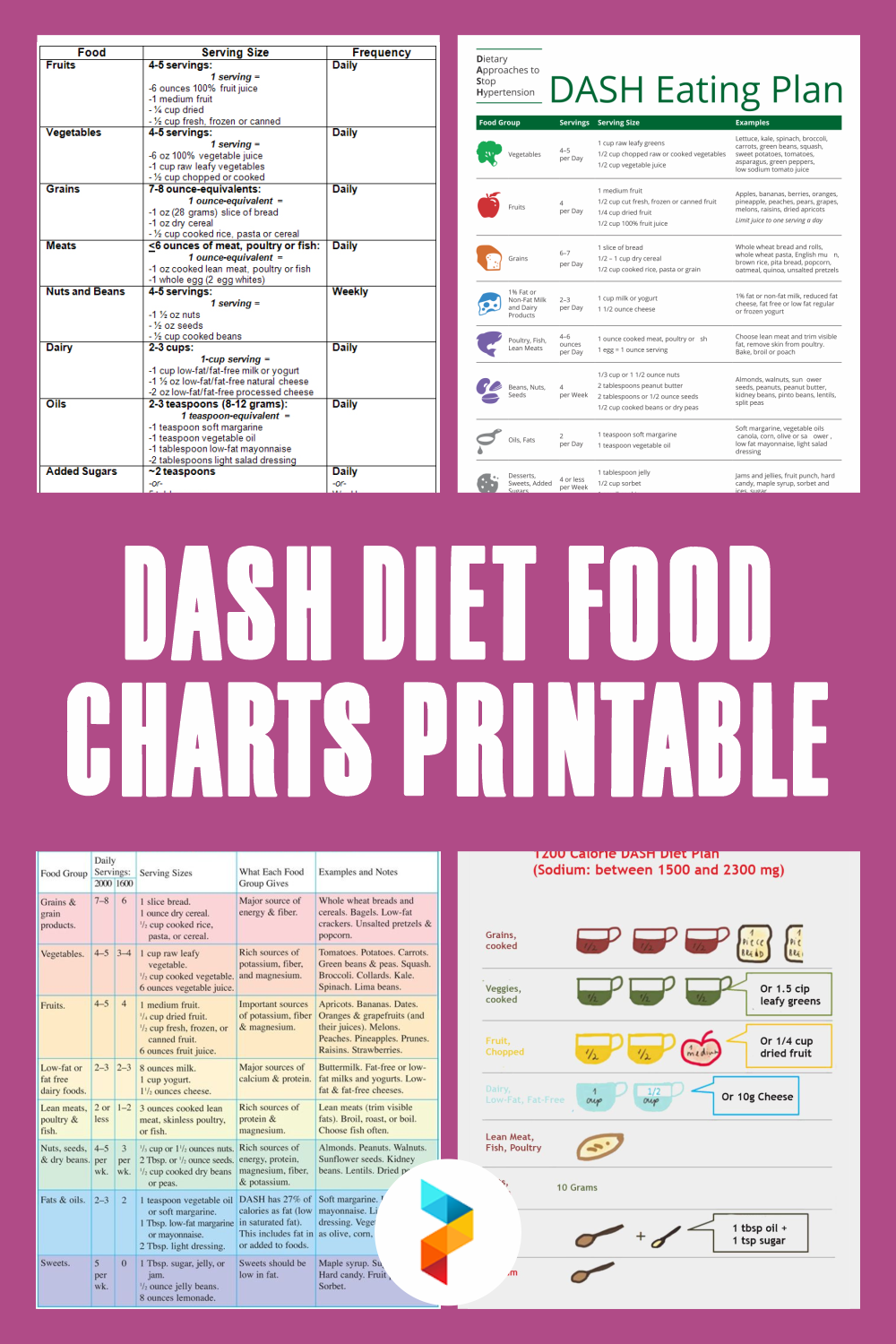 7 Best Dash Diet Food Charts Printable Printablee