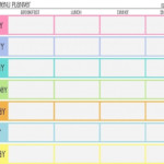 7 Day Menu Planner Template New 7 Day Weekly Planner