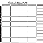 Free Printable Blank Weekly Meal Planner PDF Excel Word