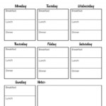 Free Printable Menu Planner Sheet Http www