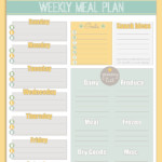 Free Printable Weekly Meal Planner Calendar