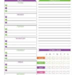 Free Printable Weekly Meal Planner With Grocery List In