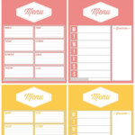 Free Printable Weekly Meal Planners