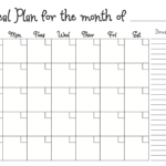 Meal Planning Calendar Photokapi