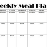 Printable Weekly Meal Plan Template Homeschool Base
