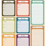 Printable Weekly Meal Planners