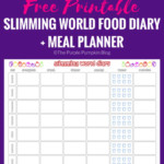 Slimming World Food Diary Printable Meal Planner Free