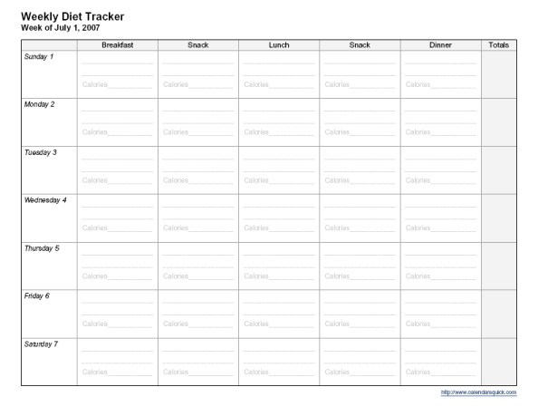 Unique Diet Calendar Printable Free Printable Calendar