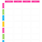 Weekly Meal Planning Calendar PDF Planner For Meal Or Menu