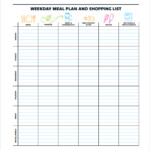 Weight Watchers Menu Planner Template Shatterlion info