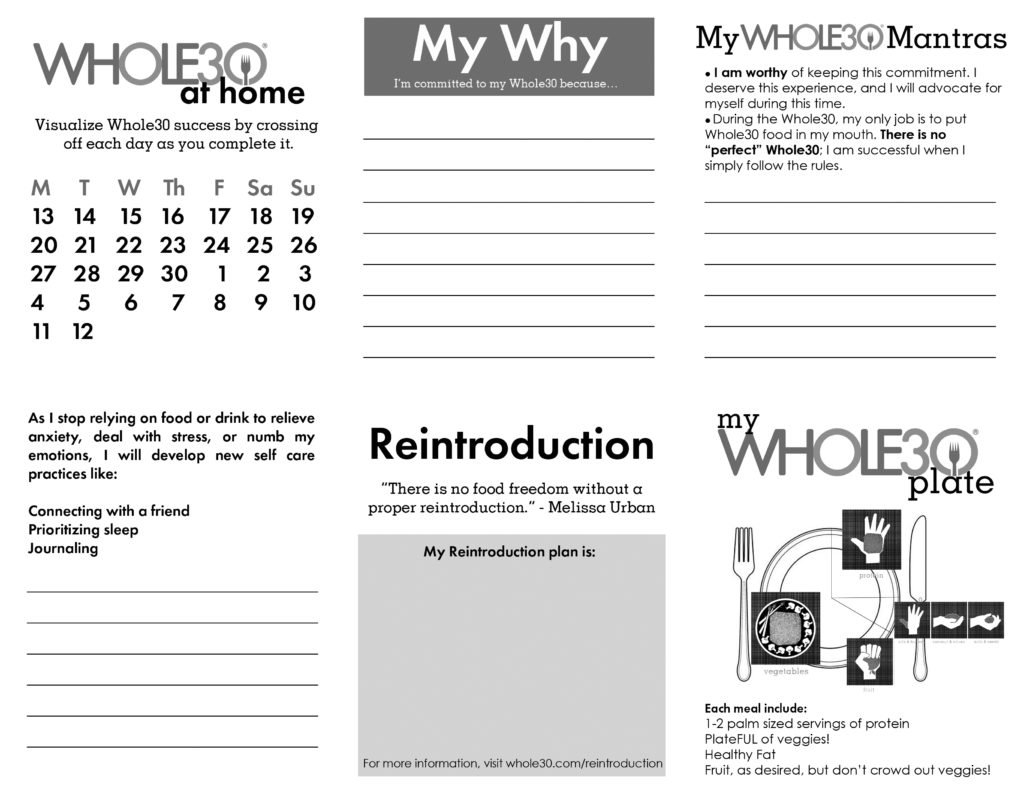 Whole30 Command Center Printables The Whole30 Program