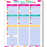 Free Editable Printable Meal Planner Template For Easy