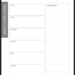 Free Meal Planner Printable Template Paper Trail Design