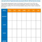 Macro Meal Planner Template Shatterlion info