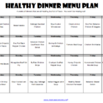 Want To Eat Healthy This 4 Week Menu Plan Is For You