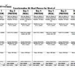 Weekly Meal Planner Blank Template NEW doc Weekly Meal