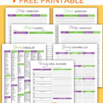 2020 Free Printable Weekly Meal Planner With Grocery List