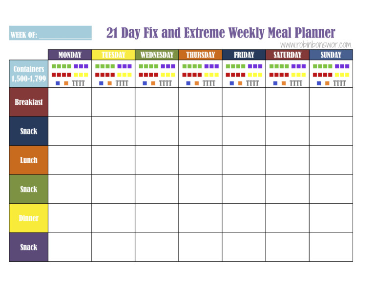 21 Day Fix Meal Plan Tools Get Fit Lose Weight Feel