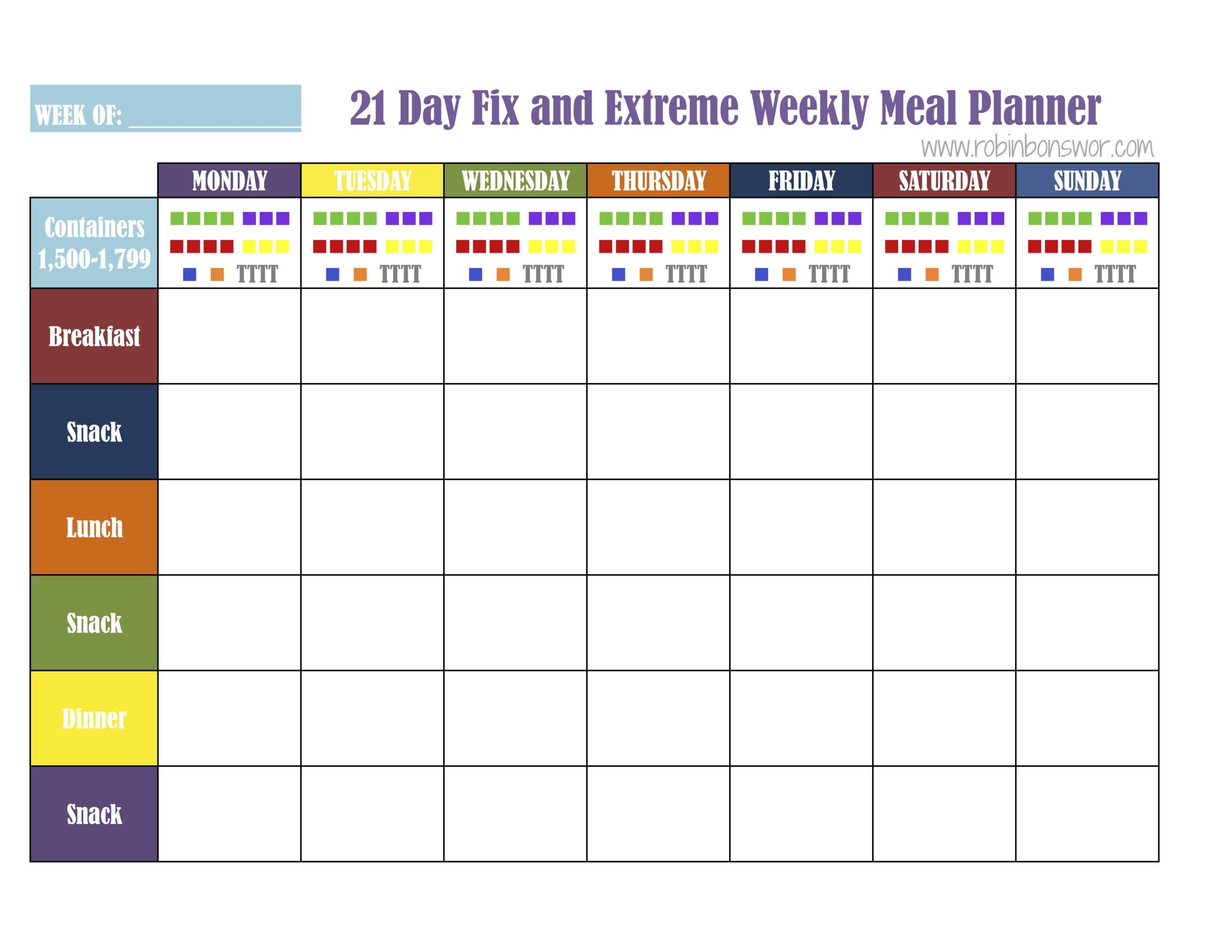 21 Day Fix Meal Plan Tools Get Fit Lose Weight Feel 