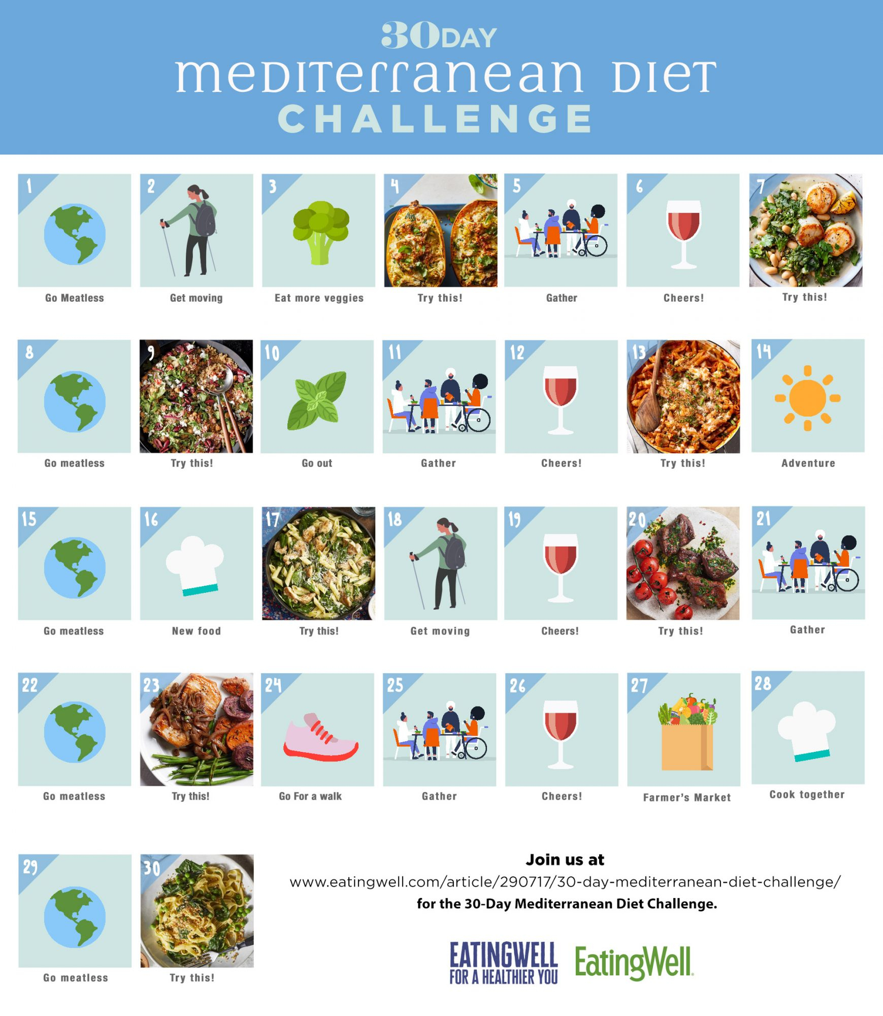 30 Day Mediterranean Diet Challenge EatingWell