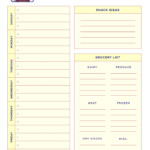 7 Best Blank Meal Planner Sheet Printable Printablee