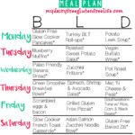 7 Day Printable Dairy Gluten Free Meal Plan Gluten