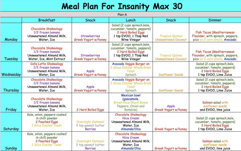 9 30 Day Meal Plan Examples PDF Examples | PrintableDietPlan.com