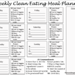 Clean Eating MEAL PLAN PRINTABLE bonus Clean Eating