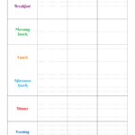 Colourful Meal Planner In 2020 Meal Planner Meal