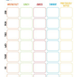 Cute Meal Plan Printable Meal Planner Printable Free