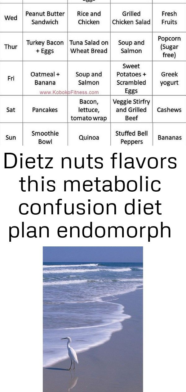Dietz Nuts Flavors This Metabolic Confusion Diet Plan 