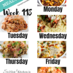 Easy Weekly Meal Plan Week 118 Easy Weekly Meals Dinner
