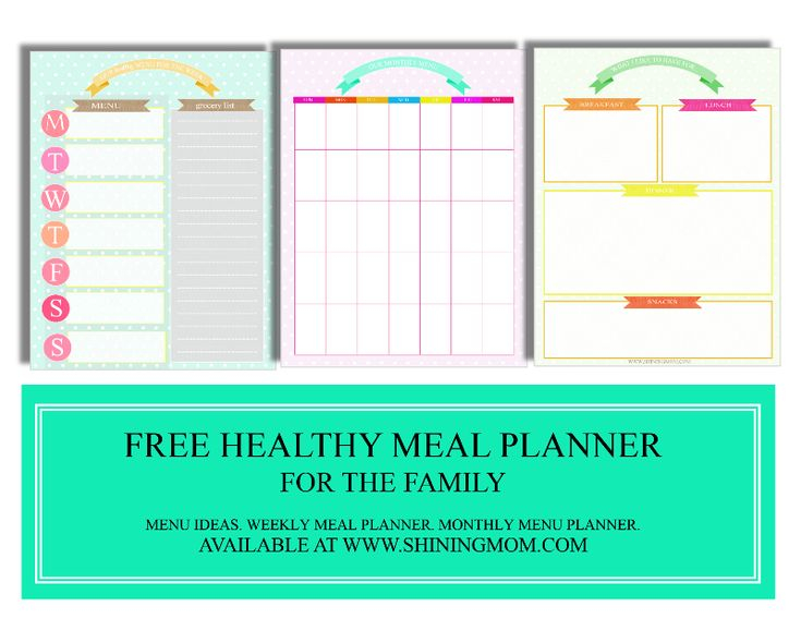 Free MEAL PLANNING Binder Meal Planning Binder Meal