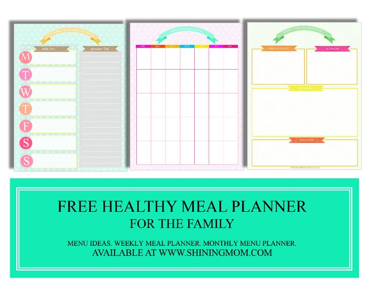 Free MEAL PLANNING Binder Meal Planning Binder Meal 