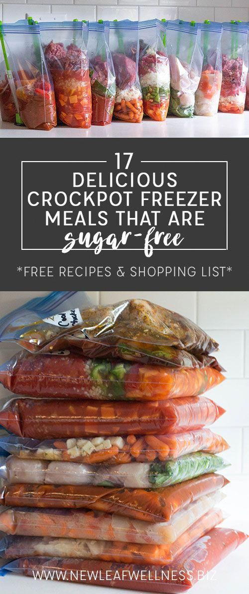 List Of 17 Delicious Sugar Free Crockpot Freezer Meals 