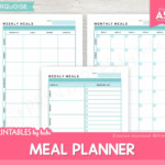 MEAL PLANNER A5 Weekly Meal Planner Printable Menu Planner