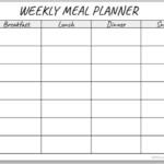 Meal Planner Template Free Printable In 2020 Meal
