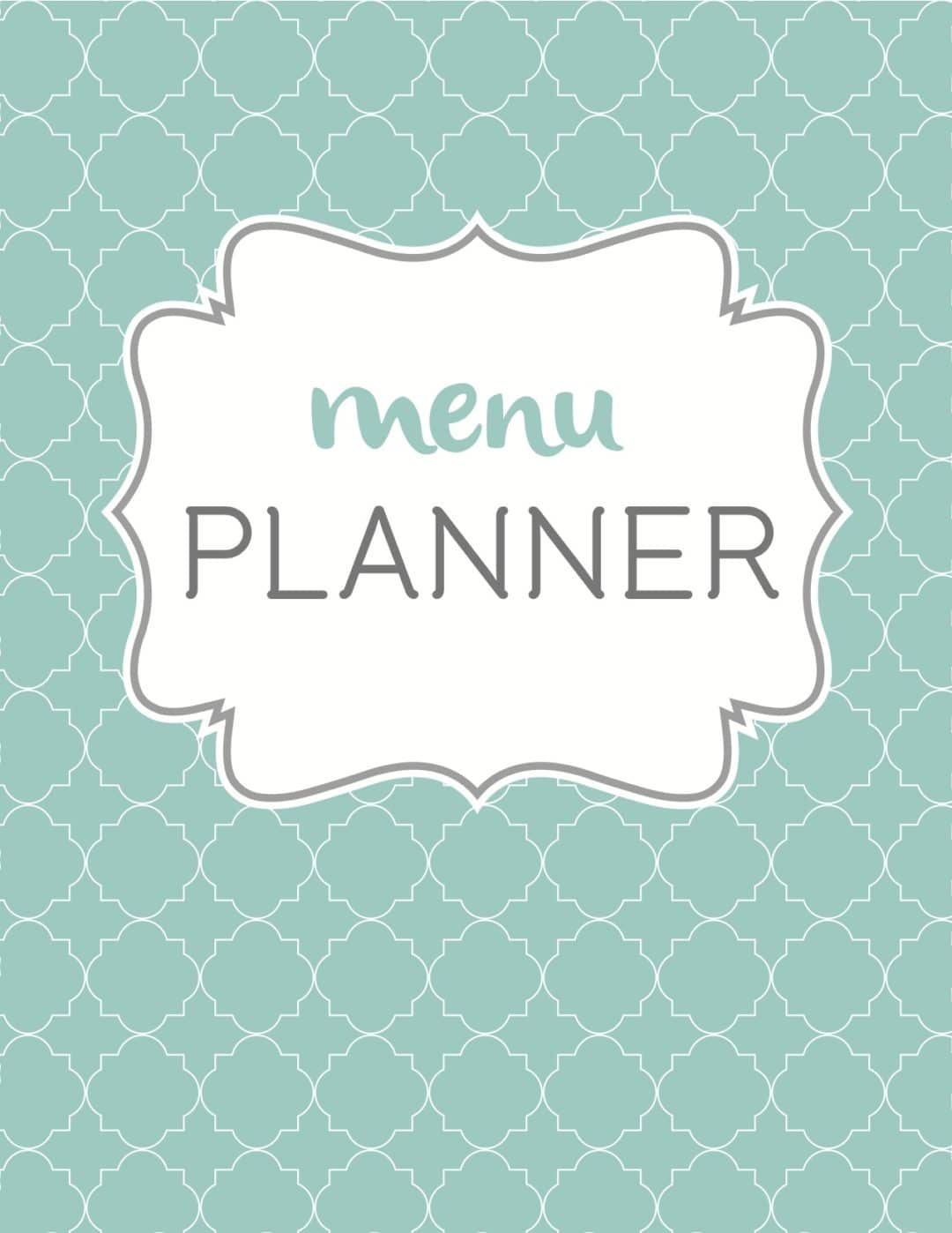 Menu Planner Cover Money Savvy Mums